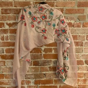 Beautiful Italian floral scarf